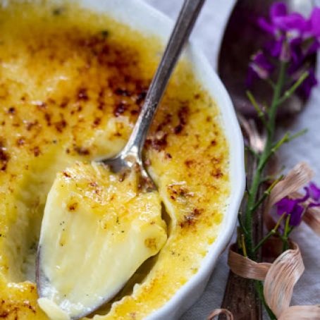 Lavender Creme Brulee for Two